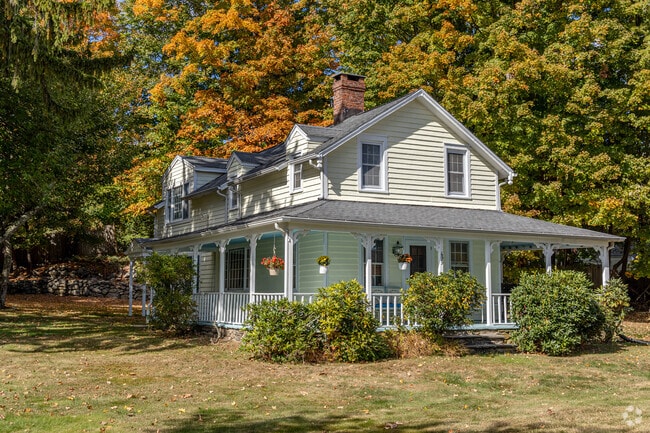 Coleytown’s colonial homes surrounded by trees is perfect for family living.