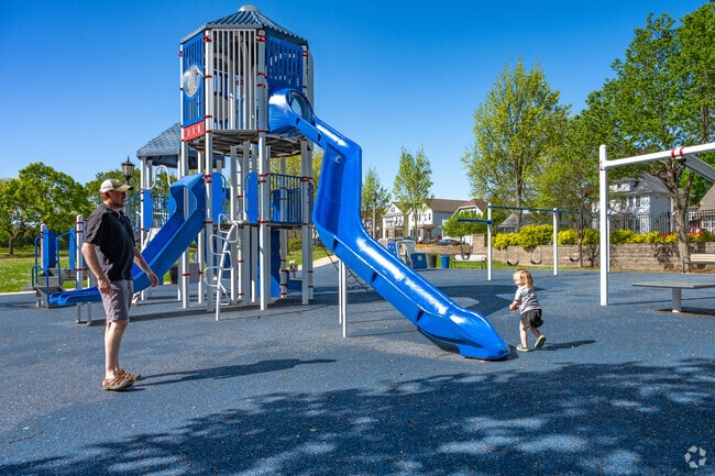 Veterans Memorial Park near City Center in West Allis has a great playground and outdoor gym.