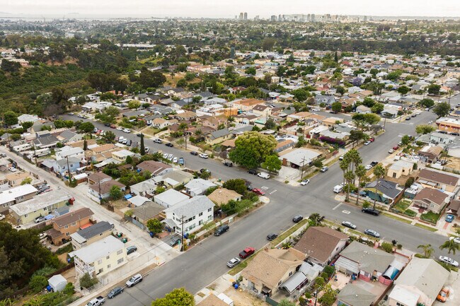 Castle sits next to Hollywood Park and offers views of downtown.