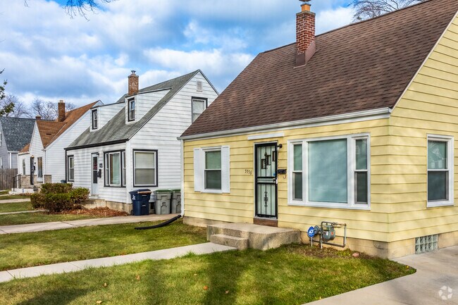 Ranch style homes with nice curb appeal line the streets of the McGovern Park neighborhood.