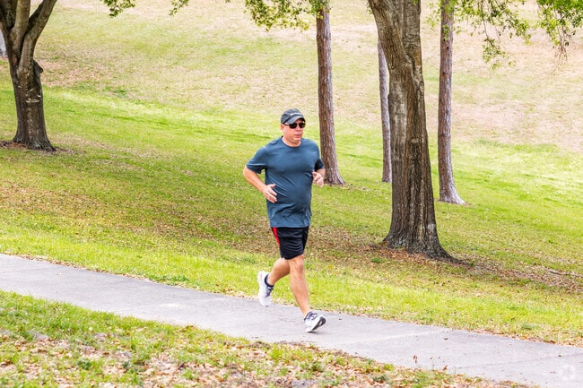 Greater Hills has a recreation area with a running trail for residents to enjoy.