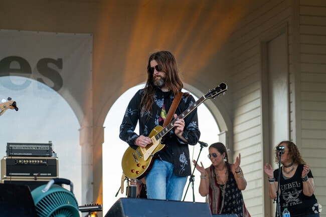 Local acts perform on the main stage at Riverfest.