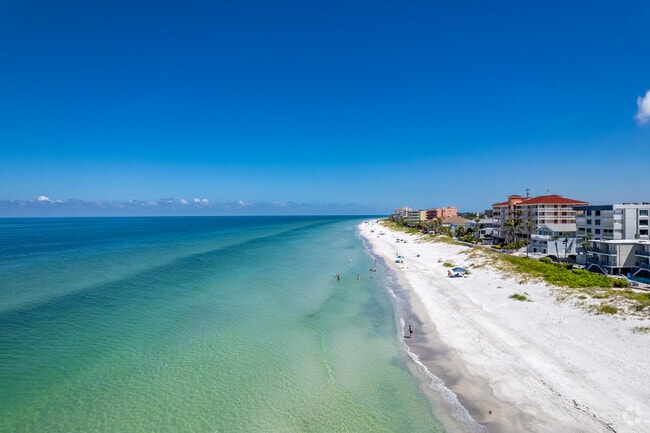 Living in Indian Shores allows for you to wake up to the stunning gulf coast crystal blue water.