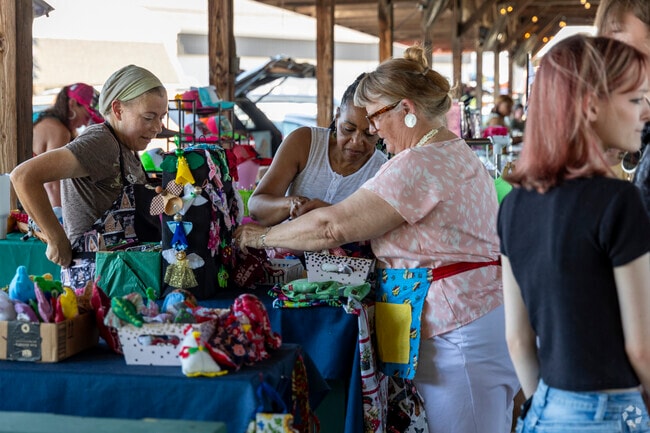 In addition to veggies, fruits, and meats, there are crafted items at the Athens Farmers Market.