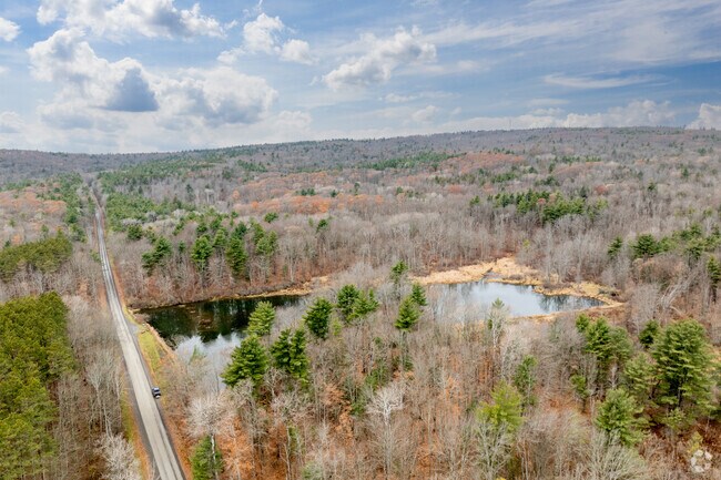 Long roads through natural areas can be found around Erin.