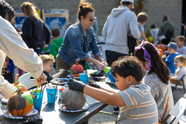 Families in The Terrace look forward to the annual painting at Pumpkin Fest each year.