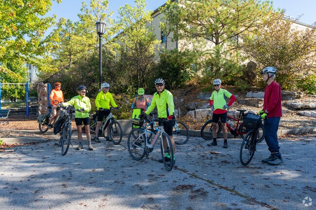 Flat Branch Park is a popular morning meetup spot for Columbia residents.