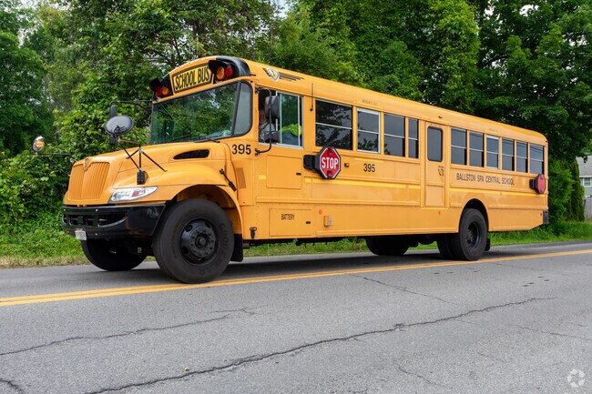 Everyone is happy to be at the Ballston Spa School campus.