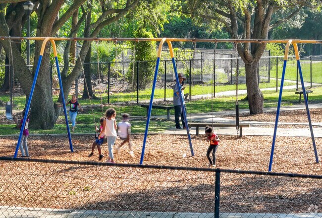 The kids will have plenty to do at Ivey Lane Park in Malibu Groves.