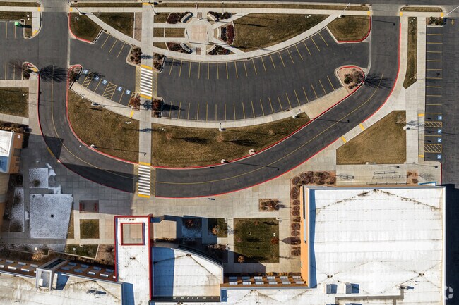 Mount Jordan Middle School has clearly marked drop off areas.