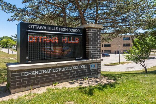 Ottawa Hills High School, near Alger Heights, has a C rating on Niche.