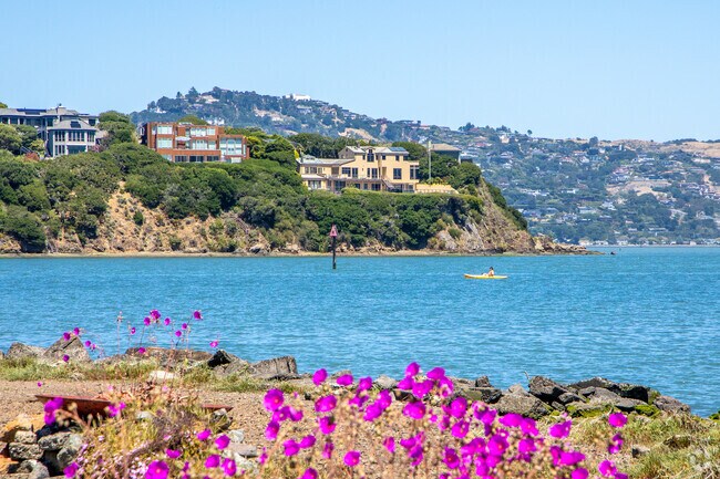 Enjoying serene ocean views from a pier near Marin City.