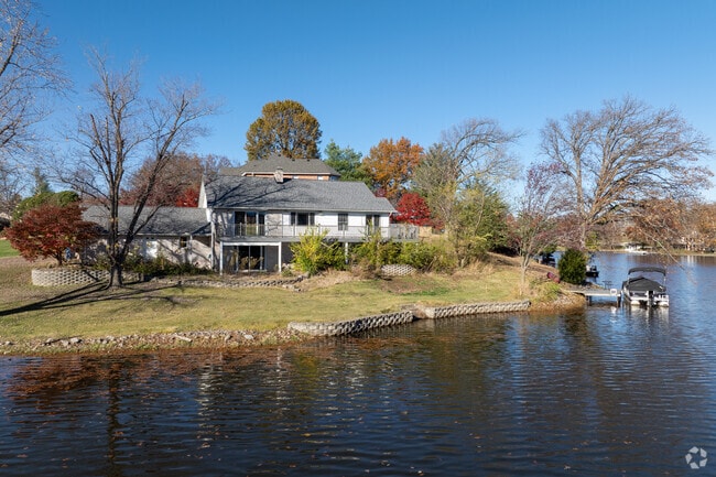 Waterfront properties in Edwardsville are a hot commodity.