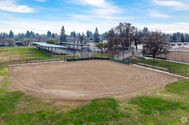 The baseball field at Nelson Elementary School in Fresno.