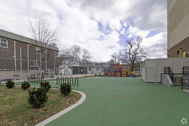 PS 97 Bronx has a wonderful play area for the students to enjoy after study.