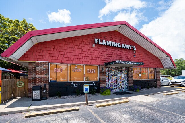 Flaming Amy’s Burrito Barn, a local brand since 2000 in Long Leaf Hills.