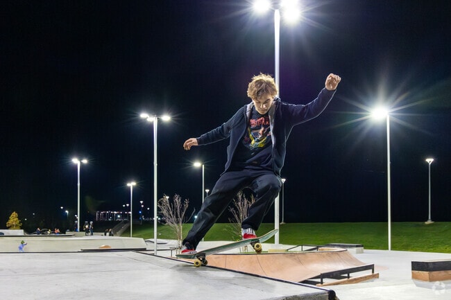 Lorraine Park residents can practice their best boarding tricks at Sunset Skatepark.