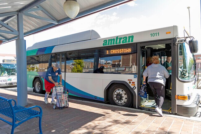 Westmont residents can move easily throughout the city on Amtran buses that go everywhere.