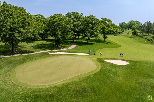 Residents enjoy a day out playing golf at the Keller Golf Course.