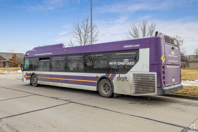 Central Johnston is served by the DART Bus System