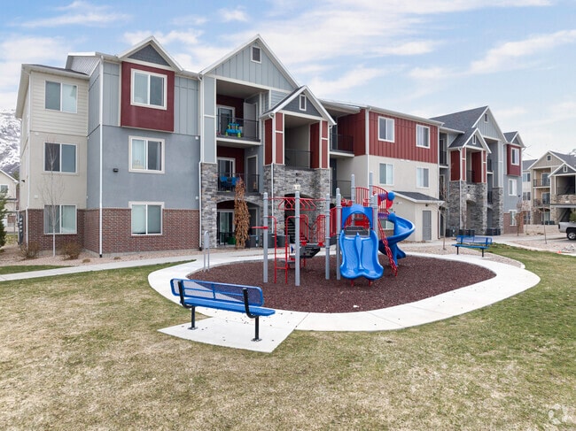 Apartment complexes in South Ogden offer amenities such as playgrounds.
