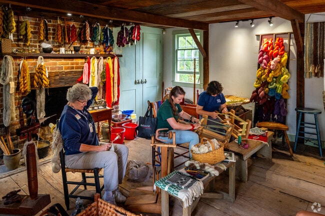 New Britton residents can learn how to spin threads into yarn at Conner Prairie.