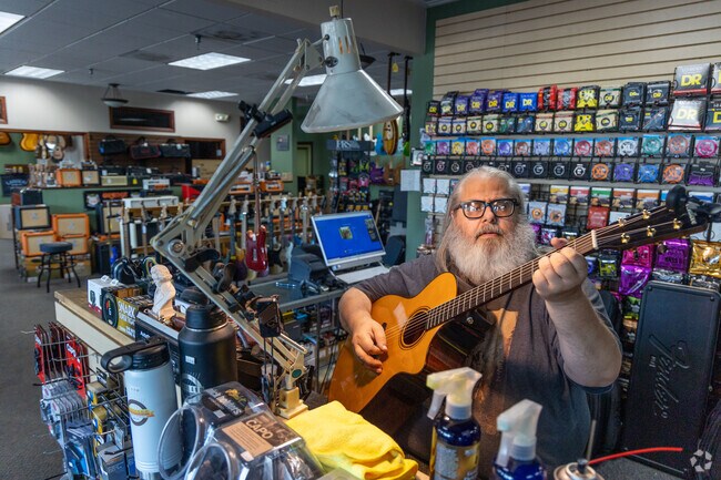 Flatland Guitar and Lutherie in South High specializes in stringed instruments.