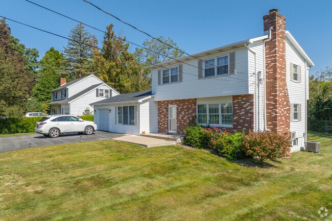 Split level homes in Ferguson Township often have fireplaces to save on power in the winter.