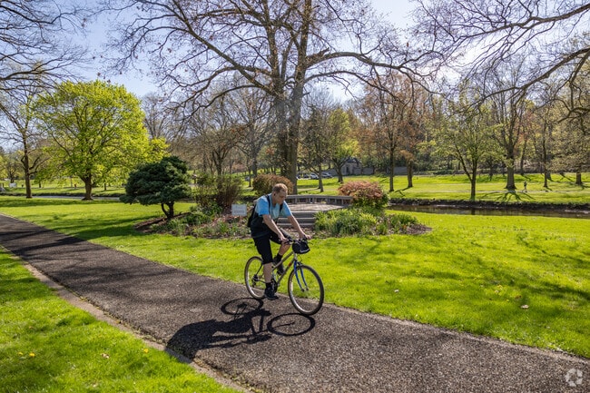 Residents enjoy the scenic views at Stadium Park.