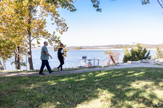 Afternoon walks along Lakeshore Trail are a favorite among residents in Hollister.