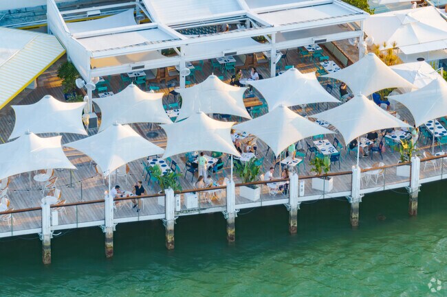 Venetian Islands residents can head to the only restaurant on the islands in The Standard Hotel.