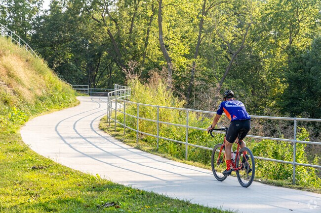 Porter Ridge is located near Wilderness Park, which has miles of well maintained bike trails that locals use to get around the area.