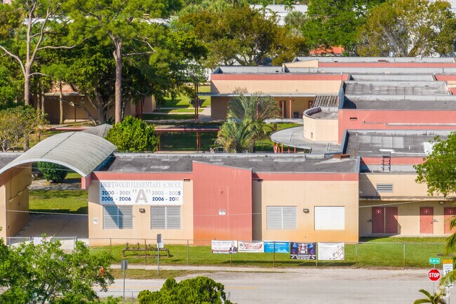 Driftwood Elementary School serves the neighborhood’s youngest students.