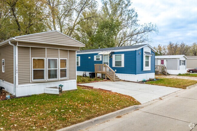 Two neighborhoods in Twin City are mobile home parks which provide an affordable housing option.