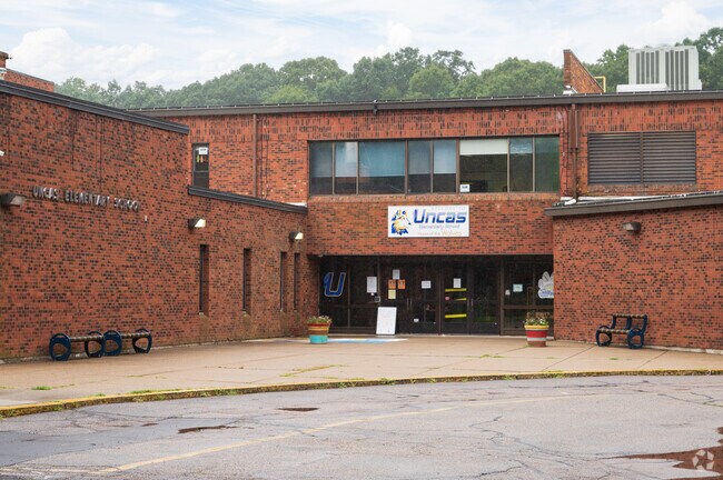 The student population of Uncas Elementary School is 236.