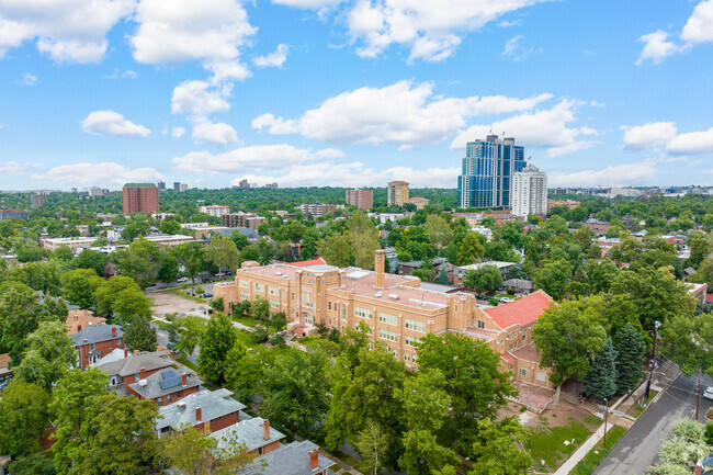 DSST: Byers Middle School is in the highly rated neighborhood of Speer.