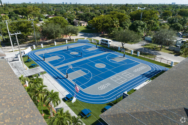 The Miami Union Academy of SDA sports fields were just constructed.