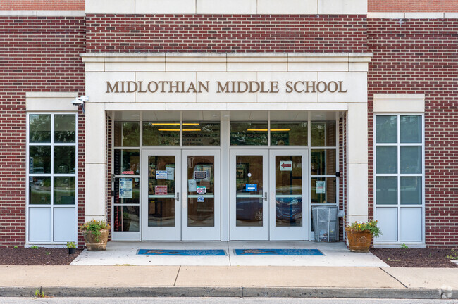 Entrance to Midlothian Middle School.