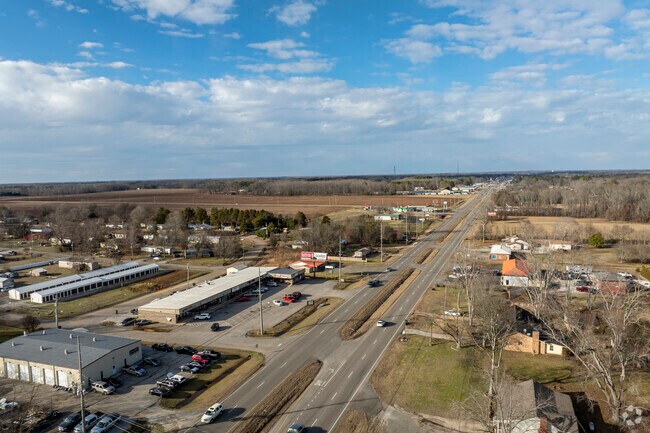Most stores and restaurants can be found on Route 431 in Hazel Green Alabama,