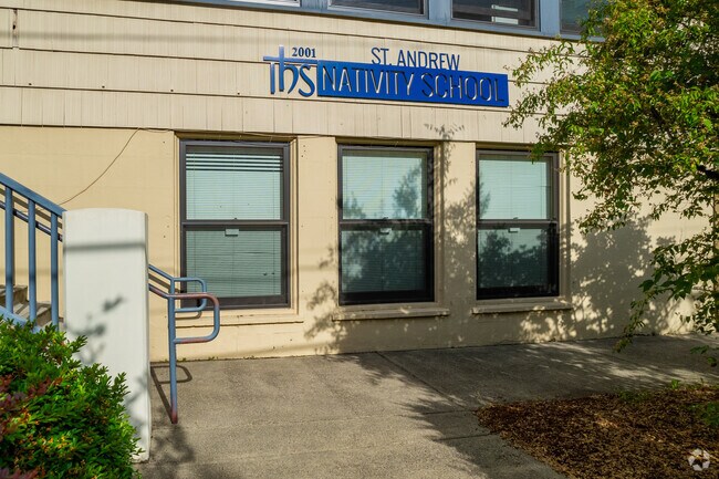 The sign for the St Andrew Nativity School.