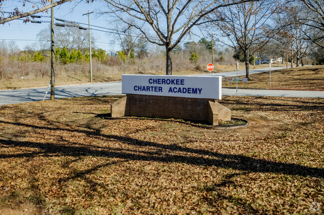 Sign for Cherokee Charter School
