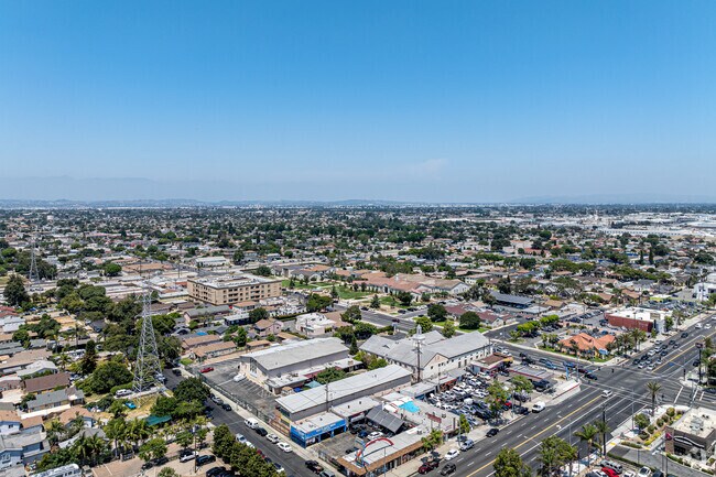 A bird's eye view of Valiente College Prep School in South Gate.