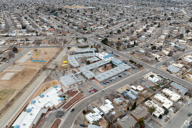Collet Park Elementary School sits in a heavy residential part of East Albuquerque.