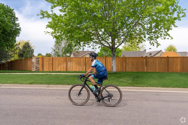 The Haven at York Street makes biking easy with smooth paths and nearby trails, perfect for quick rides around the neighborhood or scenic trips through Thornton.