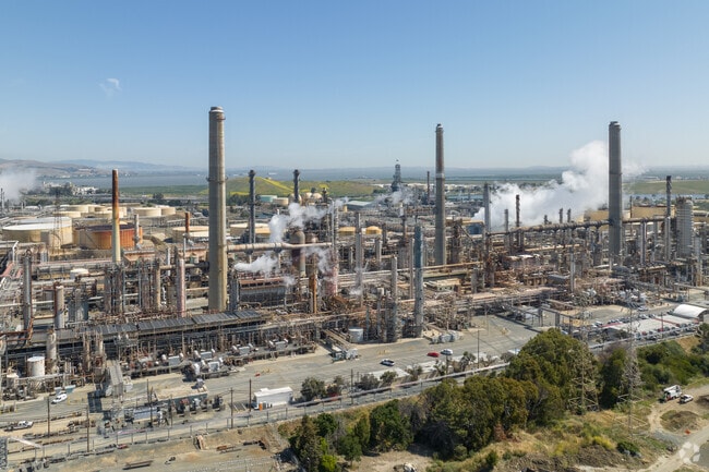 Oil companies set up shop in the early 1900's in Martinez and the refinery borders Vine Hill.