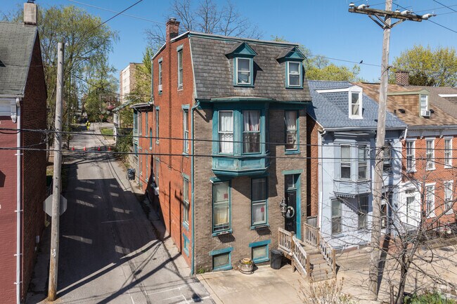 The Second Empire style home, with it’s mansard roof, is a popular style throughout Northeast York.