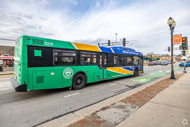 Hop on the bus and be in downtown Milwaukee in minutes.