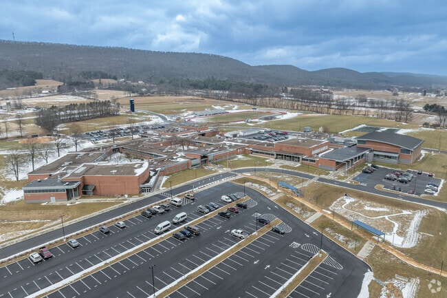 Penns Valley Area Junior/Senior High School has plenty of parking.