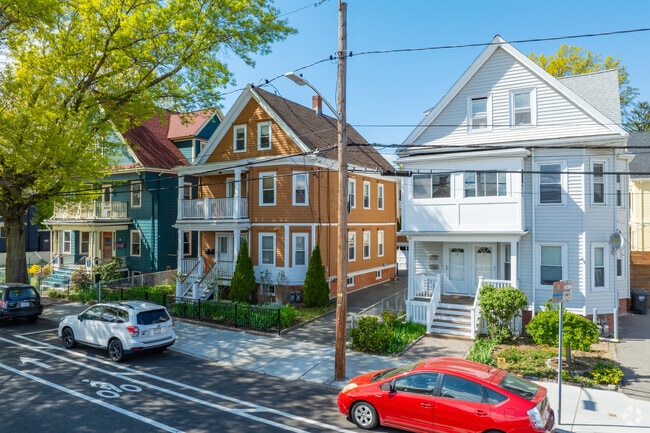 Every home in Strawberry Hill maintains its unique color and character.