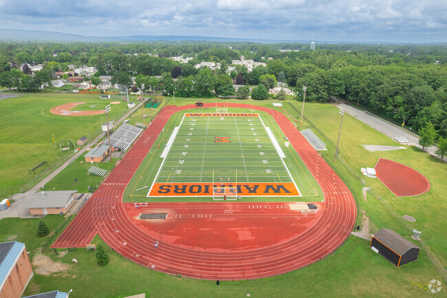 Draper Middle School offers students with a track and field.